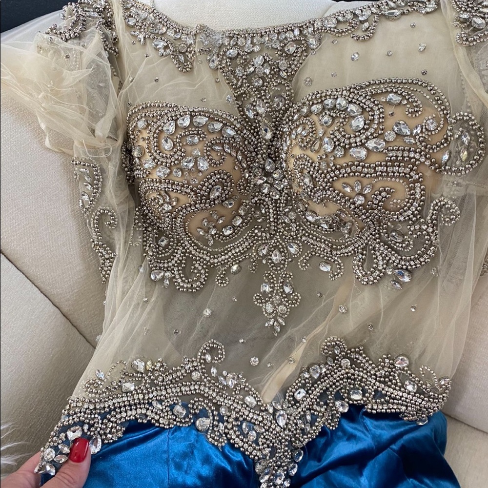 Size 8 -10 velvet long